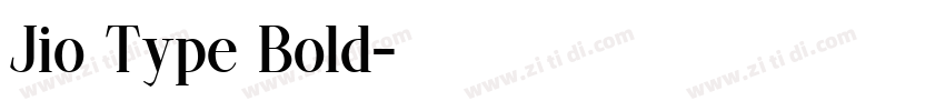 Jio Type Bold字体转换